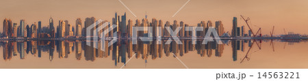 The beauty panorama of Dubai marina. UAE The beauty panorama of Dubai marina. UAE 14563221