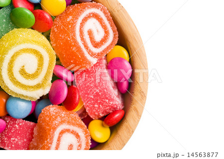 top view of colorful candy 14563877