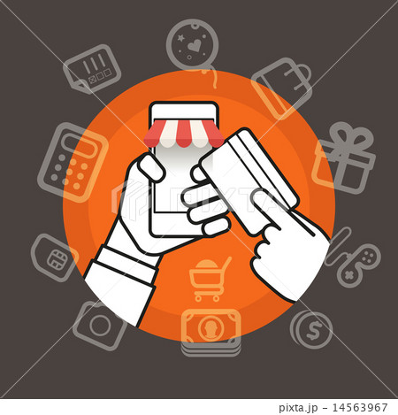 Shopping via internet connection Shopping via internet connection 14563967