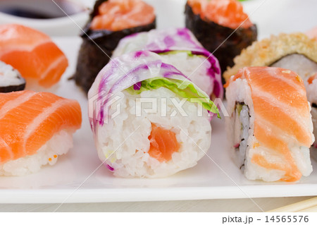 sushi on the plate sushi on the plate 14565576