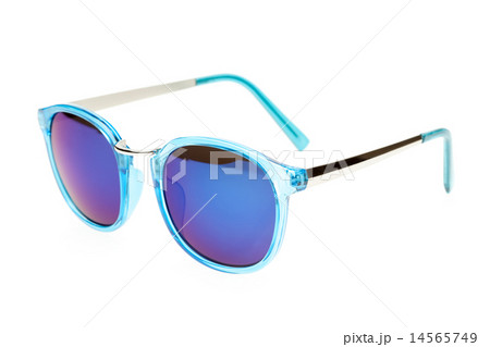 blue sunglasses isolated on white background 14565749