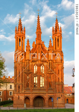 Saint Anne's church  in Vilnius, Lithuania. 14565981