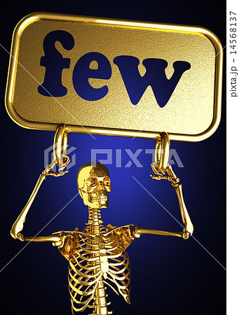 few word and golden skeleton 14568137