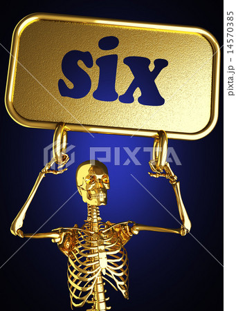 six word and golden skeleton six word and golden skeleton 14570385
