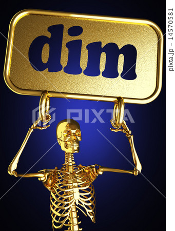 dim word and golden skeleton 14570581