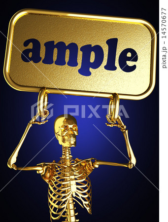 ample word and golden skeleton 14570677