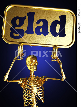 glad word and golden skeleton 14570950
