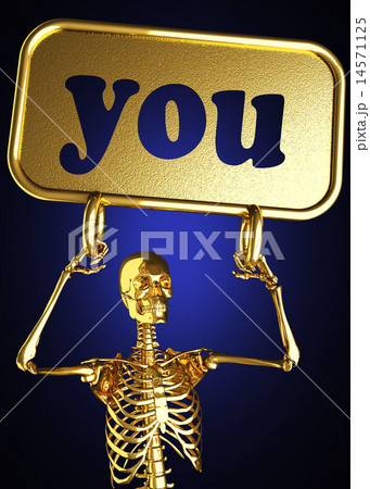 you word and golden skeleton 14571125