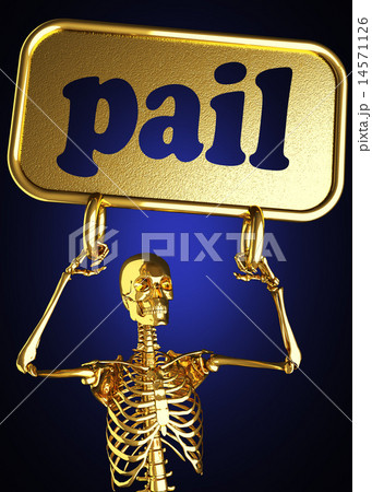 pail word and golden skeleton 14571126