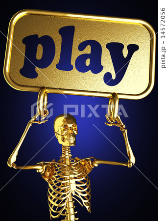 play word and golden skeleton 14572056