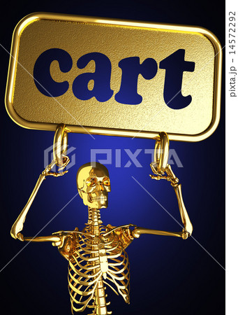cart word and golden skeleton cart word and golden skeleton 14572292