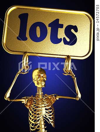 lots word and golden skeleton 14572703