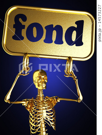 fond word and golden skeleton 14573227
