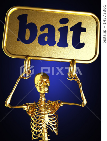 bait word and golden skeleton 14573361