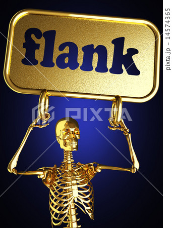 flank word and golden skeleton 14574365