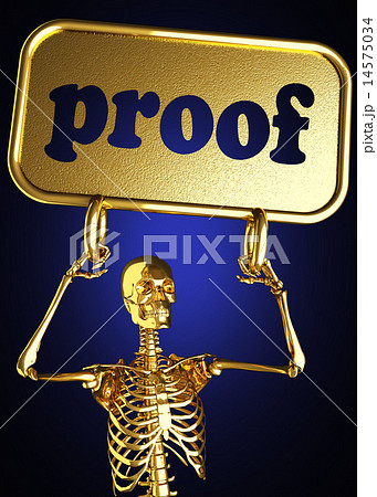 proof word and golden skeleton 14575034