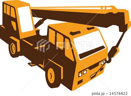 truck crane cartage hoist retro 14576822