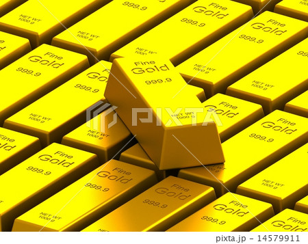 stacks of gold bars on the white stacks of gold bars on the white 14579911