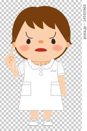 看護師_指さし_怒っている 看護師_指さし_怒っている 14585968