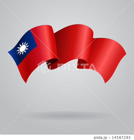 Taiwan waving Flag. Vector illustration 14587293