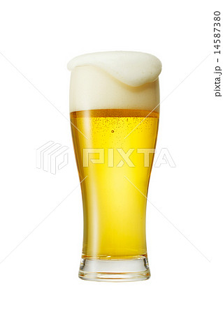 グラスビールの写真素材