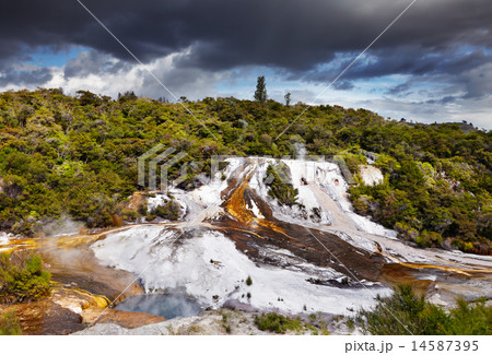 Orakei Korako geotermal valley Orakei Korako geotermal valley 14587395