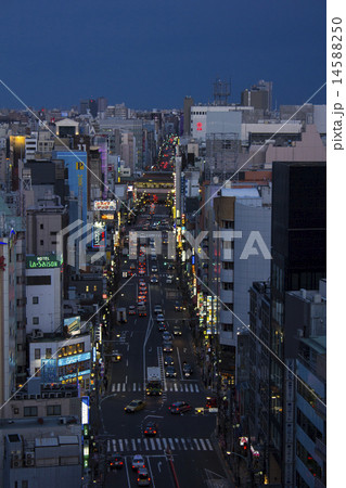 東京湯島の夕景 14588250