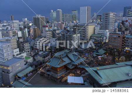 湯島天神の夕景 湯島天神の夕景 14588361