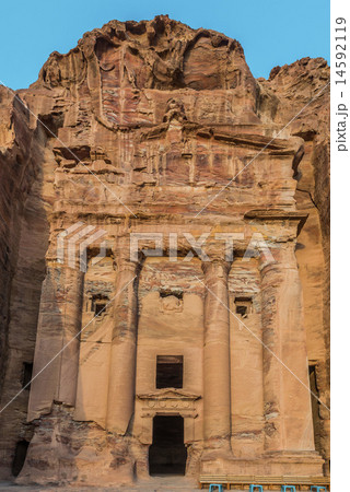 Urn Tomb in Nabatean city of  Petra Jordan 14592119