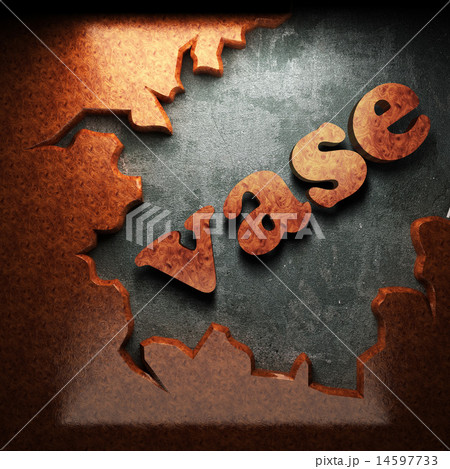 vase word of wood 14597733