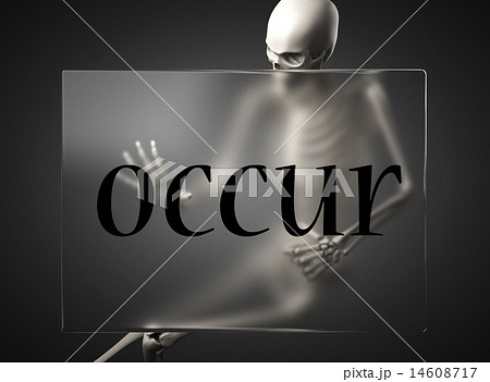 occur word on glass and skeleton occur word on glass and skeleton 14608717