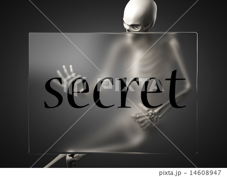 secret word on glass and skeleton secret word on glass and skeleton 14608947