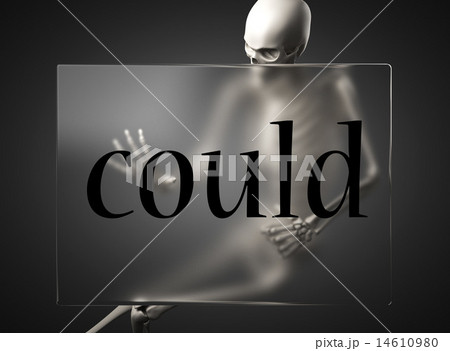 could word on glass and skeleton 14610980