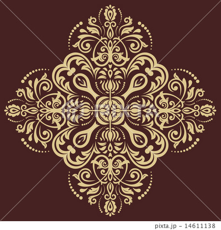 Orient vector ornamental round lace Orient vector ornamental round lace 14611138