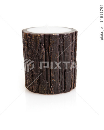 Stylish brown candlestick with reflection Stylish brown candlestick with reflection 14611794