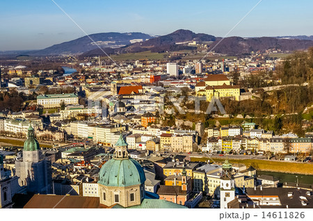 View on Salzburg city from Hohensalzburg fortress View on Salzburg city from Hohensalzburg fortress 14611826