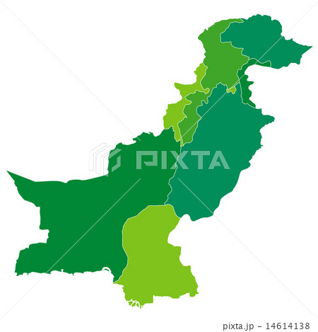 パキスタン　地図　国 14614138