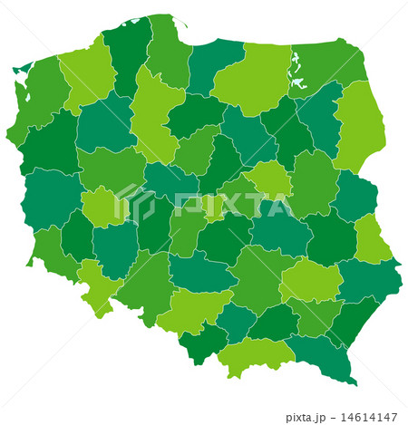 ポーランド　地図　国 14614147