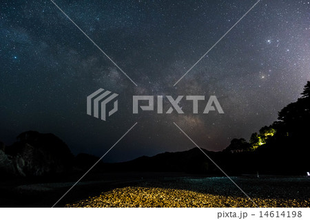 浄土ヶ浜と天の川 14614198