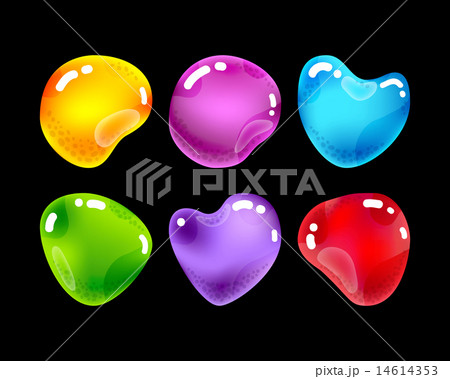 Glossy jewel stones for game design Glossy jewel stones for game design 14614353