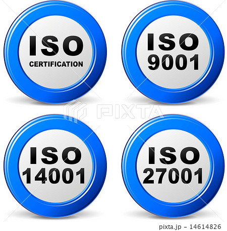 Vector iso certification icons 14614826