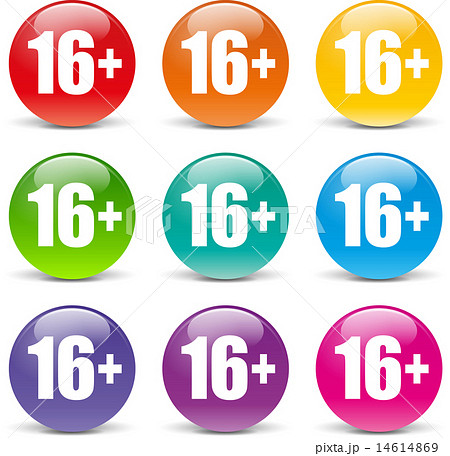 Vector sixteen restriction icons Vector sixteen restriction icons 14614869