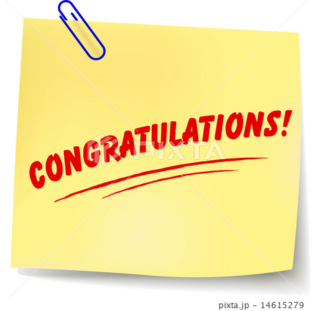 Vector Congratulations Messageのイラスト素材