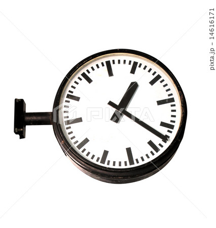 Isolated of clock in the subway station Isolated of clock in the subway station 14616171