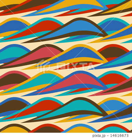 Vintage background seamless pattern with waves Vintage background seamless pattern with waves 14616673