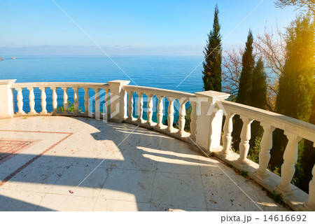 Balustrade near sea 14616692