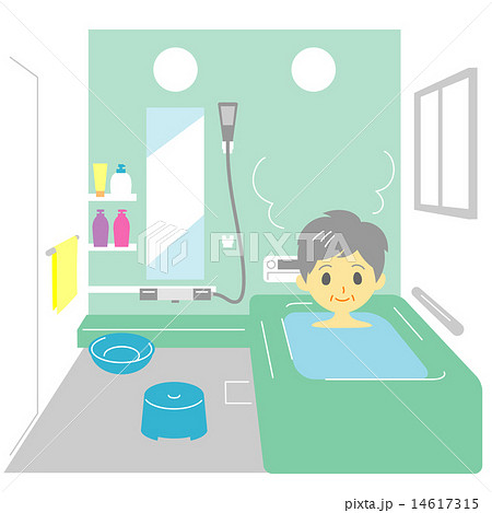 入浴 おばあさん 入浴 おばあさん 14617315