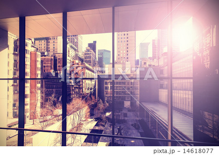 Retro vintage stylized picture of Manhattan. 14618077