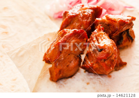 Grilled kebab meat Grilled kebab meat 14621128