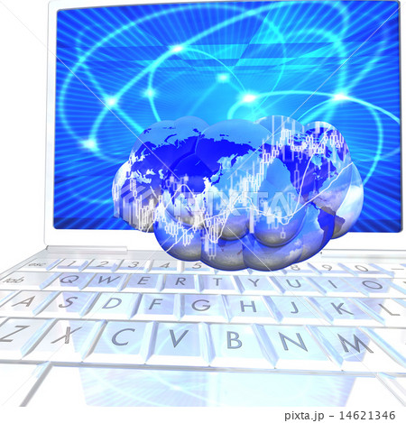 クラウドに映し出される株式投資 14621346